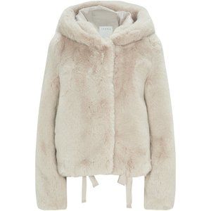 Sandro faux fur teddy coat